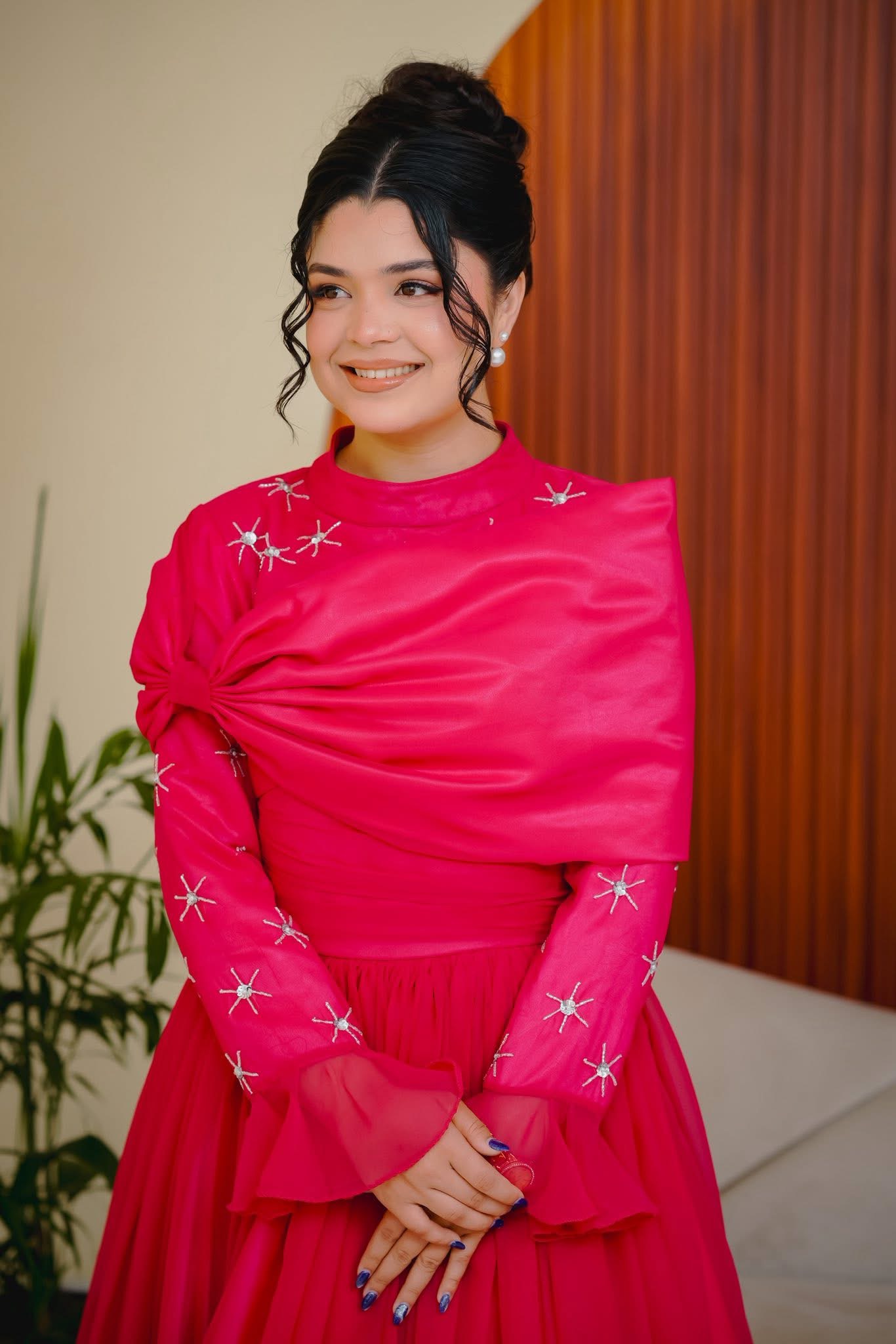 Samikshya Adhikari wearing Palash