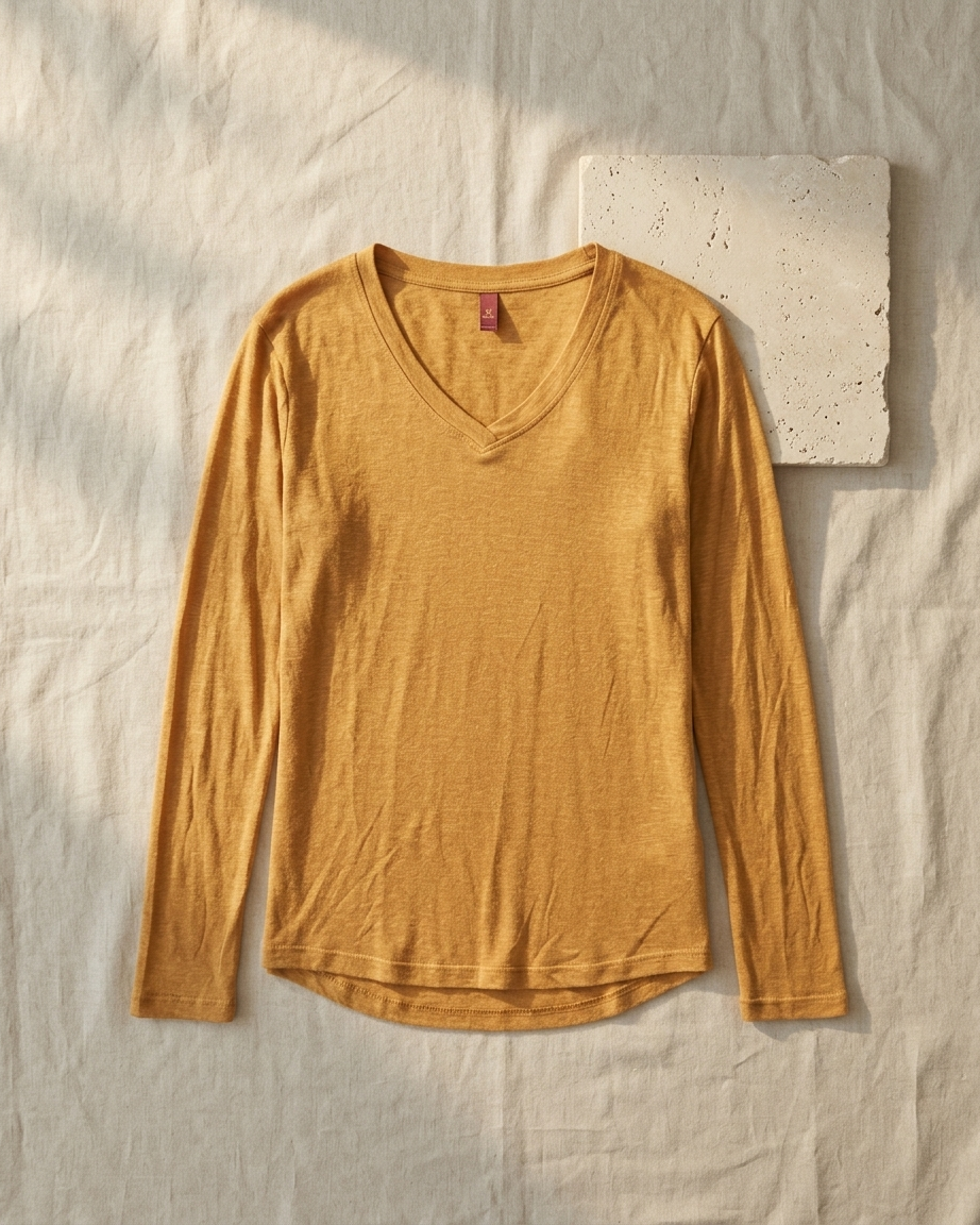 Basic V Tissue Loose Top